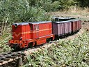 Lxd2-451 z pociągiem towarowo-osobowym.